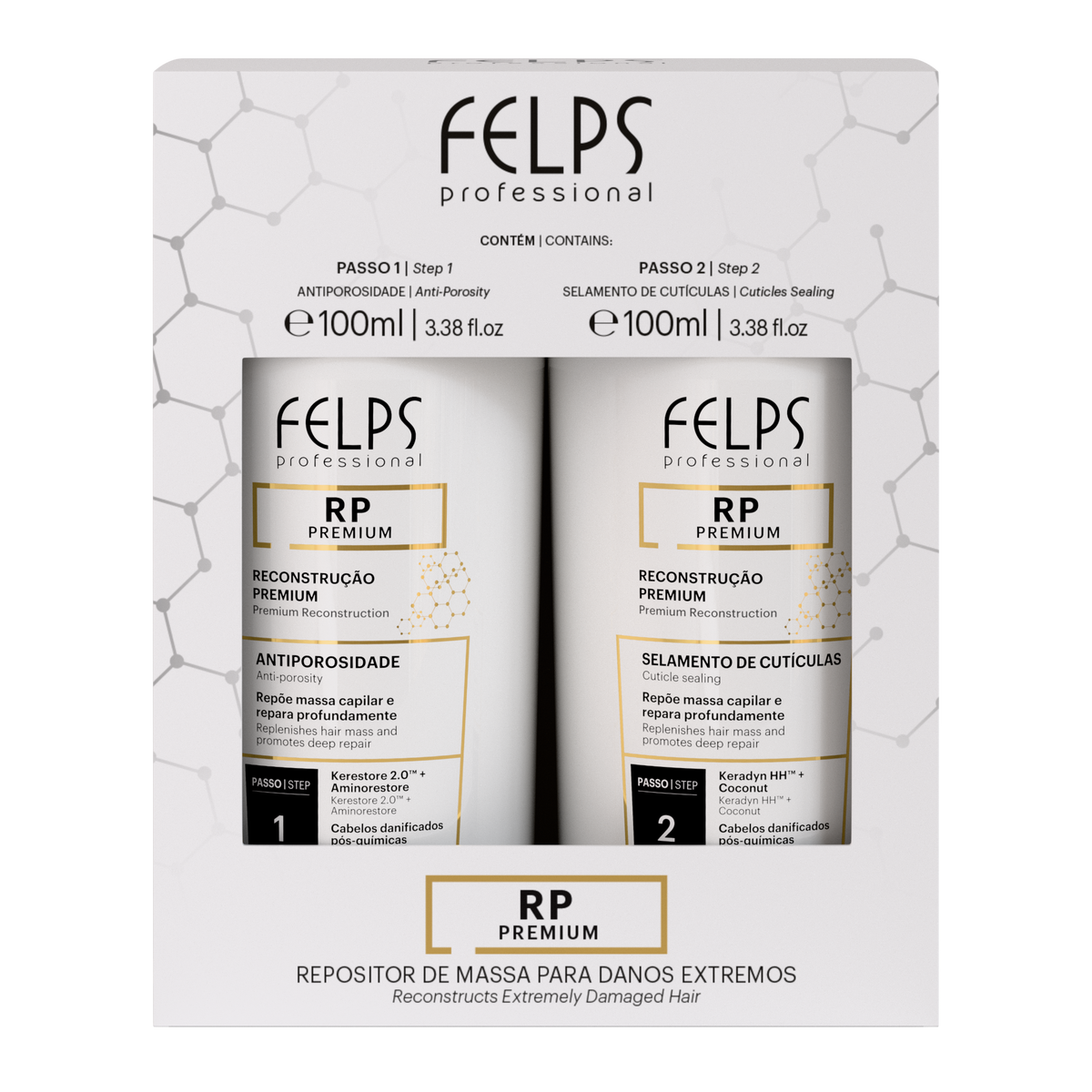 Felps Professional RP Premium Kit Reconstrucción (Paso 1 y Paso 2) - 100 mL c/u